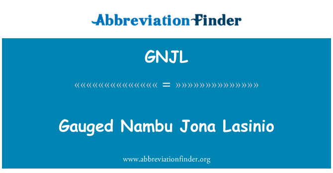 GNJL: Μετρημένοι Nambu Jona Lasinio