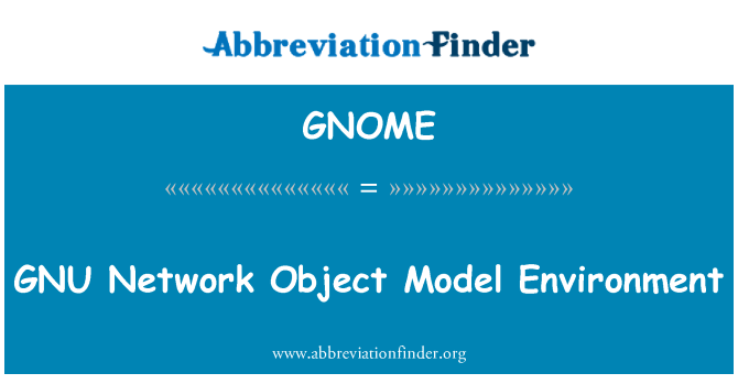 GNOME: GNU ambjent mudell tal-oġġett tan-netwerk