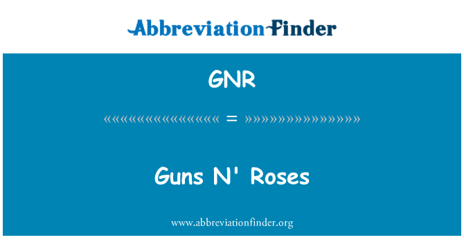 GNR: Guns N' Roses