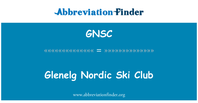 GNSC: Club Ski Glenelg Nordic