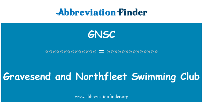 GNSC: Gravesend and Northfleet Swimming Club