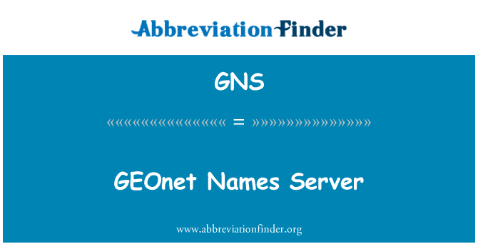 GNS: Sèvè non GEOnet