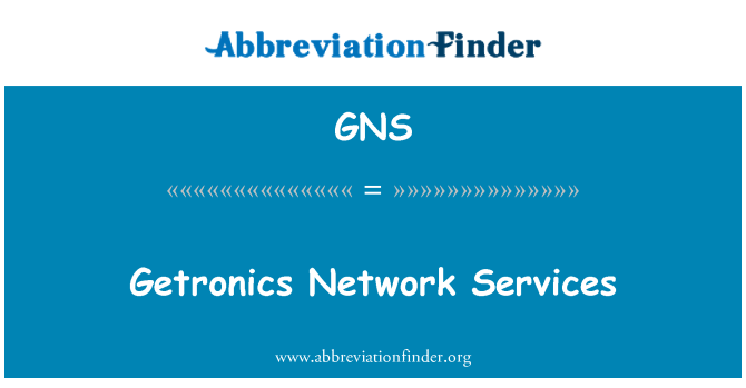 GNS: Sèvis rezo Getronics