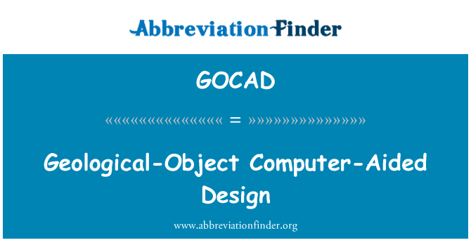 GOCAD: Γεωλογικές-αντικείμενο Computer-Aided Design