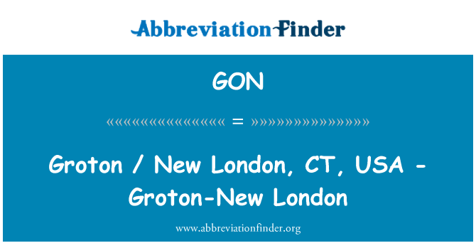 GON: Groton / New London, CT, USA - Groton-New London