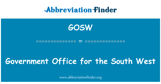 GOSW: Vladni urad za South West