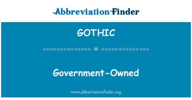 GOTHIC: Offentligt ejede