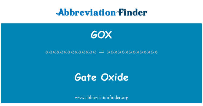 GOX: Brány oxid
