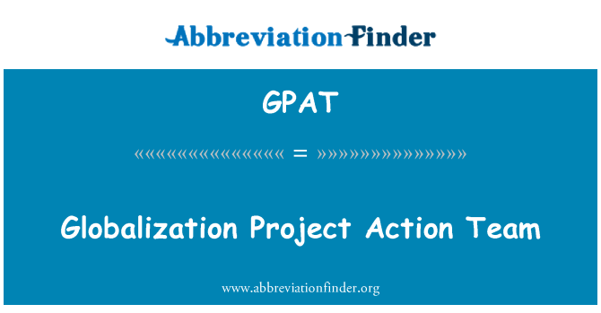 GPAT: Globalizacja projekt działań zespołu