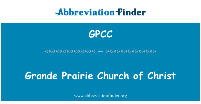 GPCC: Grande Prairie Kristi kirke