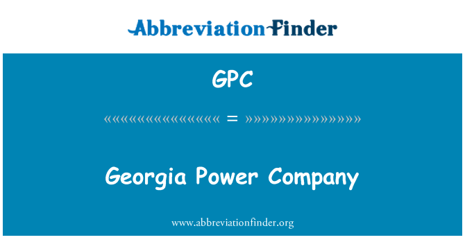 GPC: Công ty điện lực Georgia