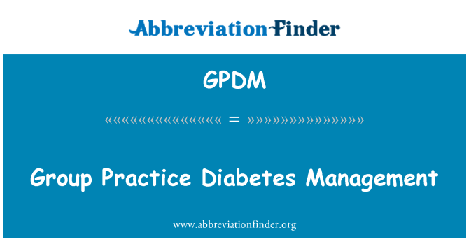 GPDM: Группы практики управления диабетом