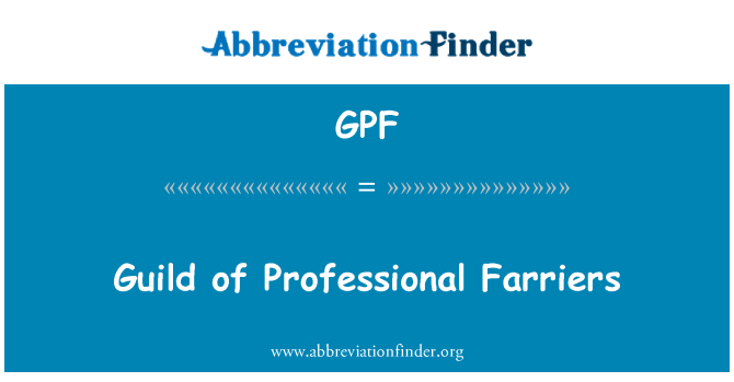 GPF: Gremio de profesionales Herradores