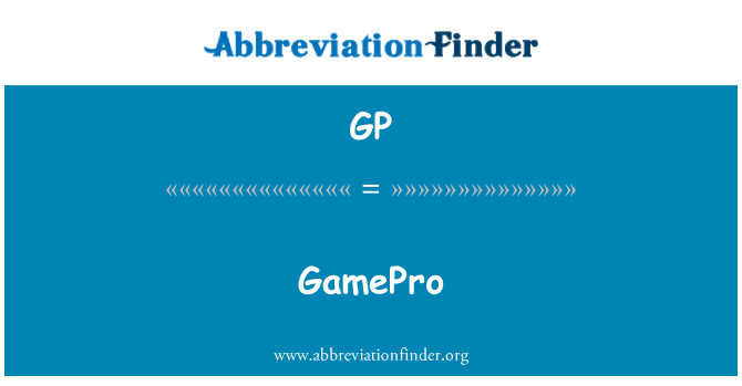 GP: GamePro