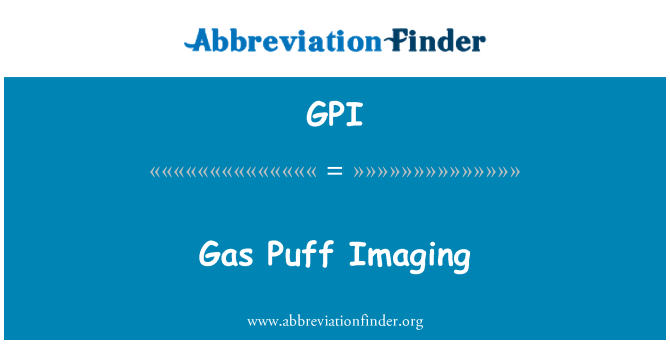 GPI: Plynové Puff Imaging