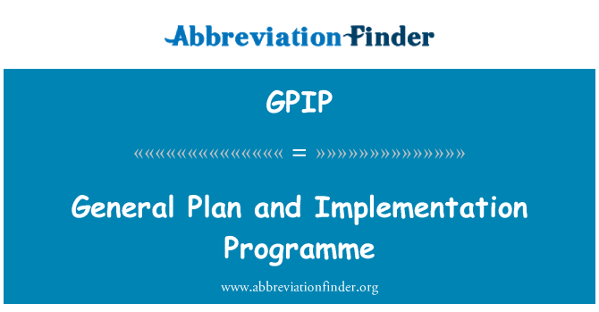 GPIP: Generell gulvplan og implementering program