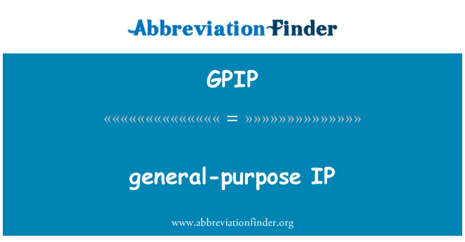 GPIP: generelle formål IP