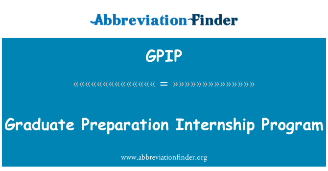 GPIP: Preparazzjoni gradwazzjoni Internship programm
