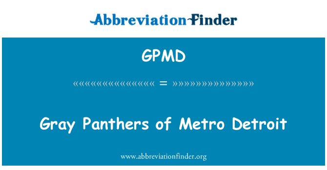 GPMD: Detroit Metro gri Panterler