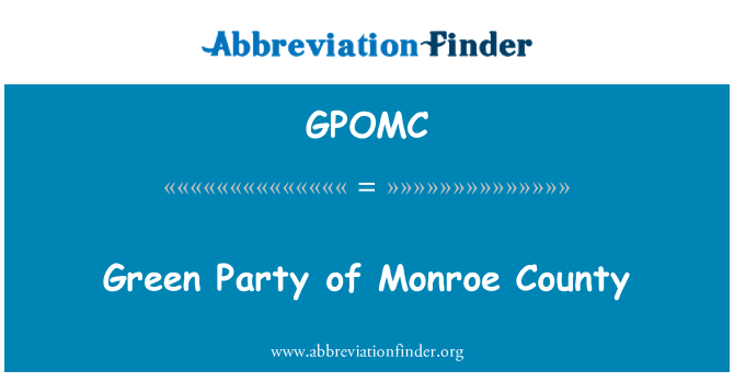 GPOMC: Partia Zielonych Monroe County