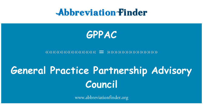 GPPAC: Všeobecná prax partnerstva poradnej rady