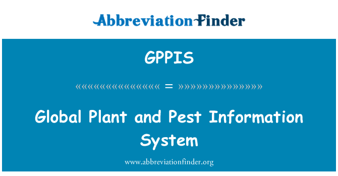 GPPIS: Plant mondyal ak sistèm enfòmasyon Pès