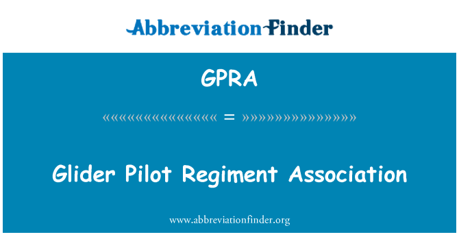 GPRA: Assoċjazzjoni Reġiment pilota glider