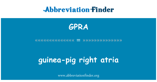 GPRA: kochondenn atria dwat
