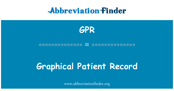 GPR: 圖形的患者記錄