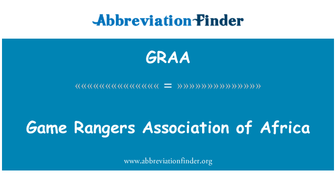 GRAA: Association de jeu de Rangers de l'Afrique