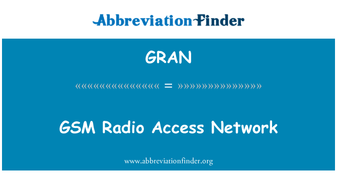 GRAN: Aksè chèn radyo GSM