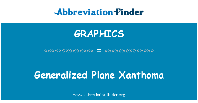 GRAPHICS: המטוס כללית Xanthoma