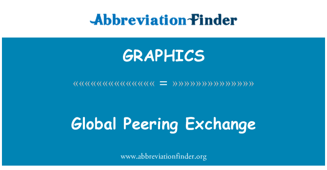 GRAPHICS: Global Peering Exchange