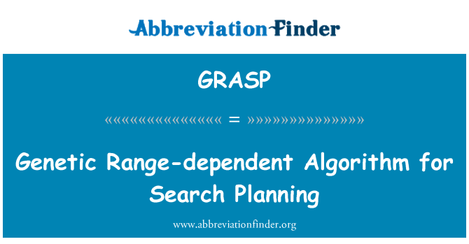 GRASP: Ġenetiku dipendenti fuq il-medda algoriżma għall-Ippjanar tat-tiftix