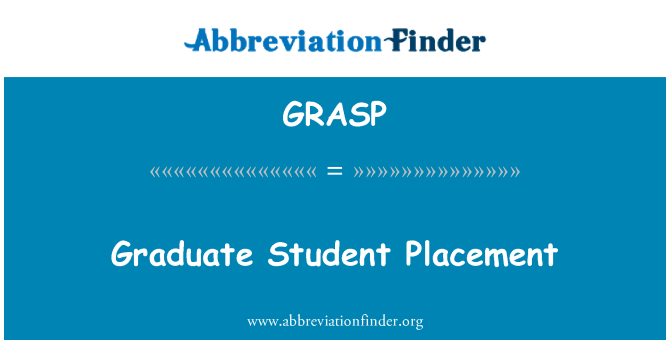 GRASP: Plasman elèv gradyasyon