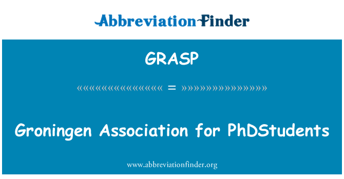 GRASP: Asosyasyon Groningen pou PhDStudents