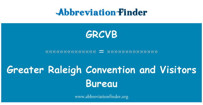 GRCVB: Větší Raleigh úmluvy a návštěvníci úřadu