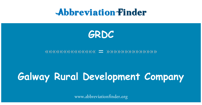 GRDC: Galway Rural Development Company