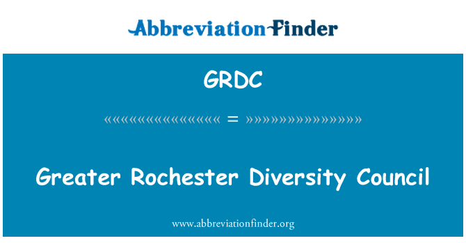 GRDC: Major Rochester diversitat Consell