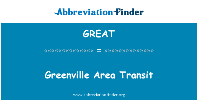 GREAT: Greenville Area Transit