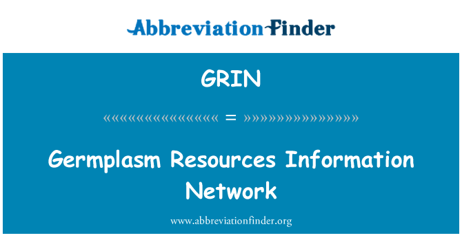 GRIN: Germplasm virov informacijsko omrežje