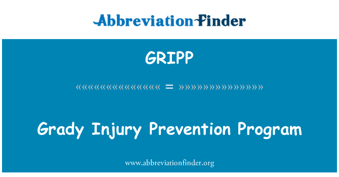 GRIPP: Grady žalos prevencijos programa