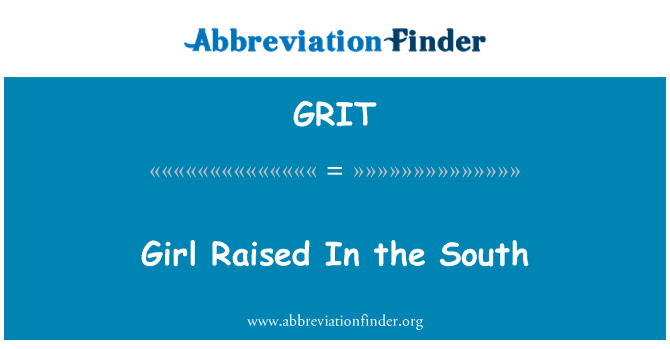GRIT: 남쪽에서 발생 하는 여자