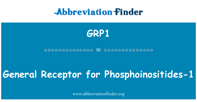GRP1: General Receptor de fosfoinosítidos-1
