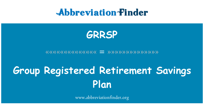 GRRSP: Grupė registruota pensijų taupymo planas