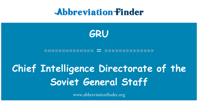GRU: Director intel·ligència direcció soviètica sección del