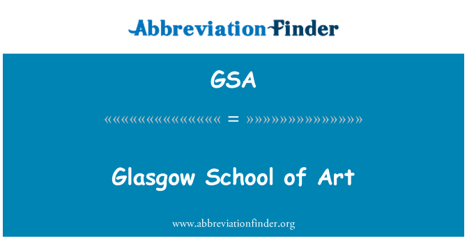 GSA: Glasgow School of Art