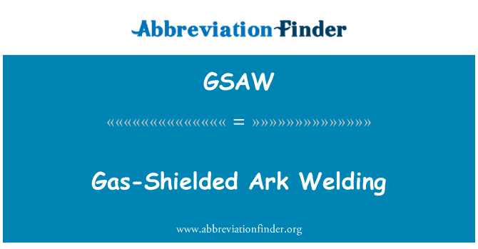 GSAW: Ark protett mill-gass tal-Welding