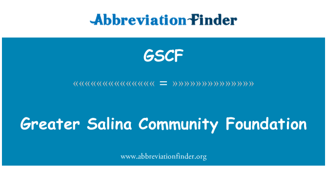 GSCF: Greater Salina Community Foundation