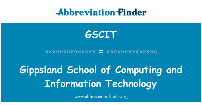 GSCIT: Gippsland Schule der Informatik und Informationstechnik